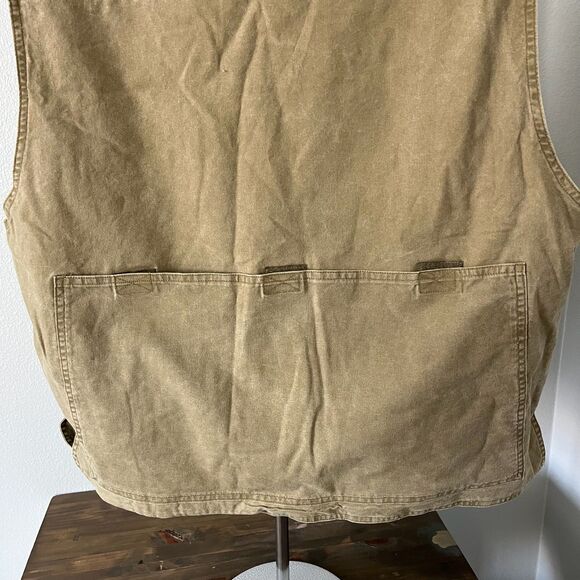 Vintage Trail Designs Men X-Large Vest TV 727 Khaki Hunting Outdoor Sleeveless - Picture 7 of 7
